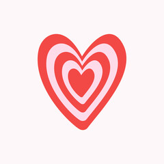 heart icon isolated on colored background