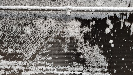 Industrial heat exchanger cooling system. Industrial fan cooling tower.