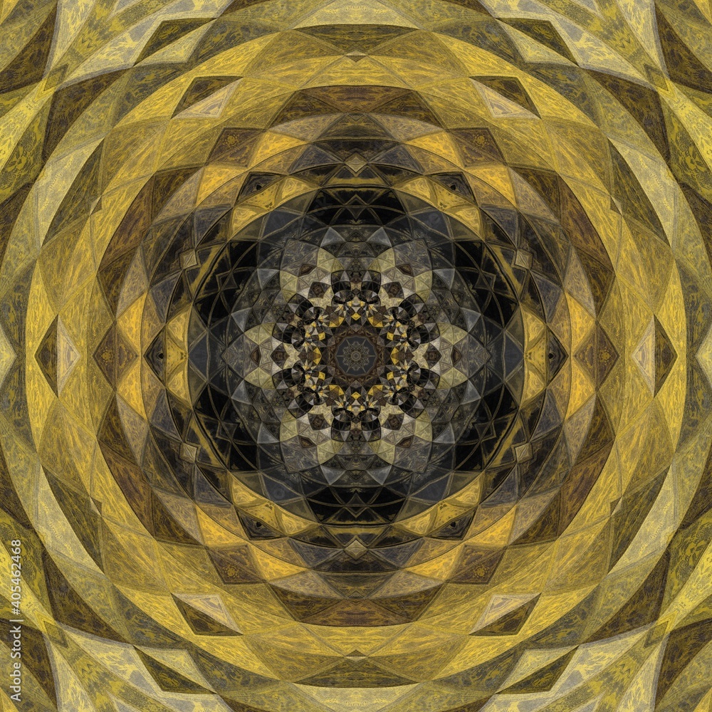 Poster golden yellow and grey on a black background intricate patterns and designs inspired by the colours 