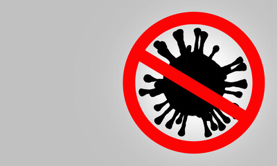 Illustration 3 D coronavirus COVID-19 Pathogens spreading all over the world The concept of stopping the spread of the covid19 virus