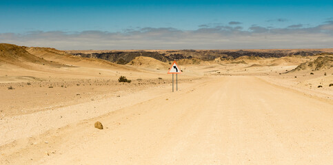 Fototapeta na wymiar Gateway To Goanikontes Oasis And Moon Valley Swakopmund Namibia