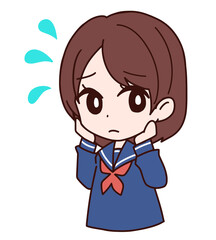 女子高生　不安