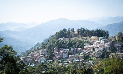 Fototapeta na wymiar Beautiful Gangtok City
