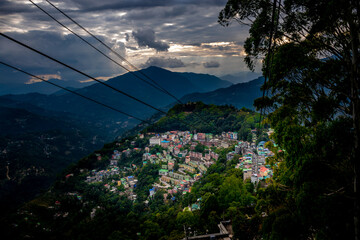 City in the mountain