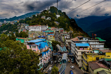 City in the mountain
