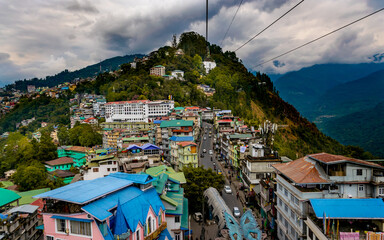 City in the mountain