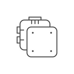 Junction box line outline icon