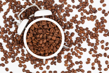 coffee time. creative coffee concept background, banner.

