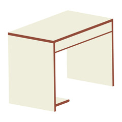 Long Blank Empty Showcase Display With Retail Shelves. Perspective View 3D. Illustration Isolated On White Background. Mock Up Template Ready For Your Design. Product Advertising. Vector EPS10