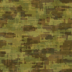 Green pixel camouflage texture. Seamless background.