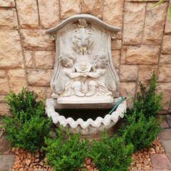fountain in the garden