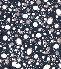 abstract dots shape vector seamless pattern
