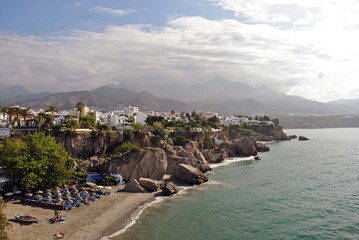 Fototapeta premium Nerja Playa Calahonda Andalusia Costa del Sol Spain