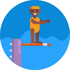 Water Sports Icon - Colourful Series