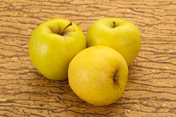 Yellow ripe apples