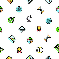 Seamless Pattern Doodle Hand Drawn Business Vector Design Style Background  Money Chart Team People Illustration Cartoon Icons