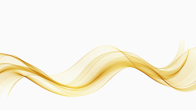 Abstract gold waves Stream wave concept Vector illustration