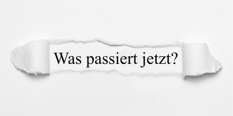 Was passiert jetzt?