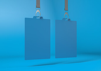 Access identification card. Identification card for commercial offices and events. 3d rendering