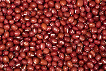 close up of azuki beans background