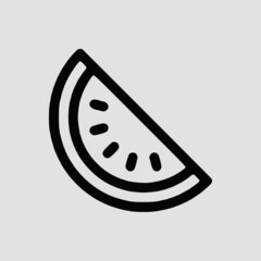 illustration of a slice of a watermelon