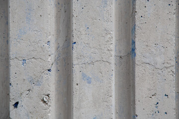 concrete wall with vertical stripes