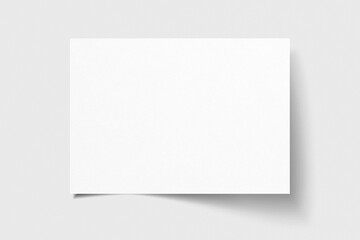 blank a4 white paper mockup