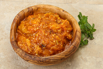 Caucasian cuisine - Mangal salad with vegetables