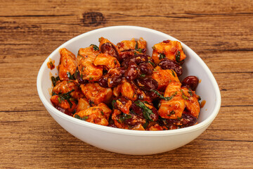 Roasted Chicken breast with bean