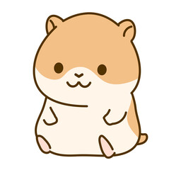 Fototapeta premium ハムスターのイラスト