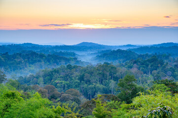 Fototapeta na wymiar Phukho Sunrise Viewpoint at Namnao National Park, Phetchabun Province, Thailand