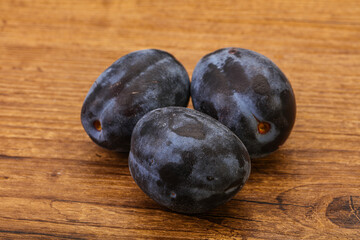 Ripe sweet and tasty plum