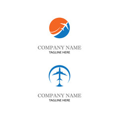 Airplane icon vector illustration design Logo Template