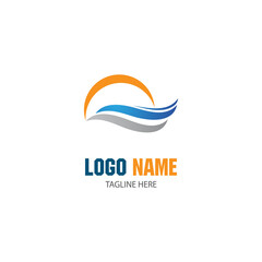 Waves Logo Template vector symbol