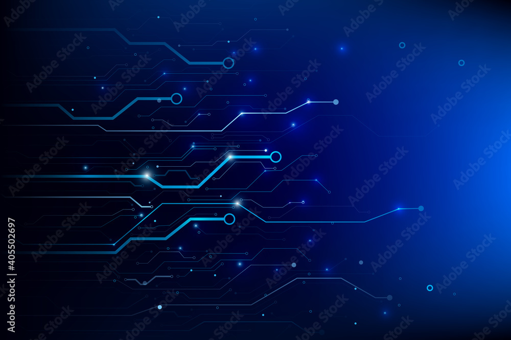 Poster abstract background electronic print circuit dot and line 011