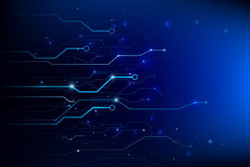 Abstract background electronic print circuit dot and line 011