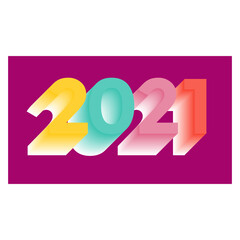 New year typography