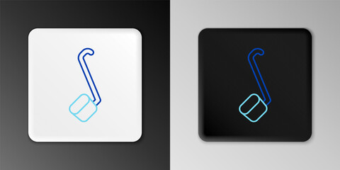 Line Sauna ladle icon isolated on grey background. Colorful outline concept. Vector.