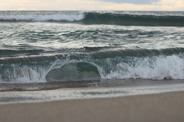 waves on the beach