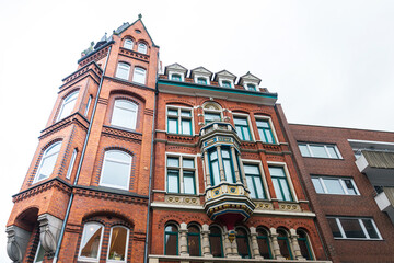Street view of downtown in Hannover, Germany.