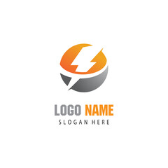 Fototapeta na wymiar Lightning Logo Template vector symbol
