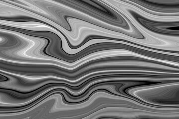 The texture of black and white marble for a pattern of packaging in a modern style. Beautiful drawing with the divorces and wavy lines in gray tones for wallpapers and screensaver.