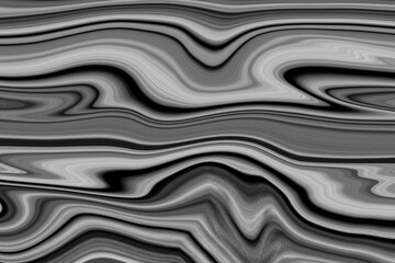 The texture of black and white marble for a pattern of packaging in a modern style. Beautiful drawing with the divorces and wavy lines in gray tones for wallpapers and screensaver.