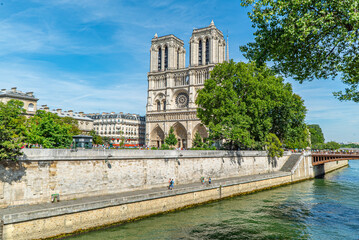 Fototapeta na wymiar Notre Dame Cathedral - Paris - France