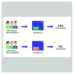Vector illustration for Visitors Variation EPS10