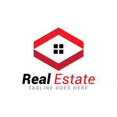 Fototapeta premium Real Estate logo icon vector template.