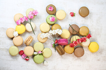 macarons, assortiment pâtisserie