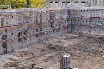 Demolition of the storage building of the Boellberger Mühle