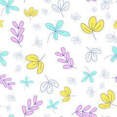Leaves Pattern Vector Repeat Pattern. Great For spring and summer background, wallpaper, digital paper, and packaging design. Surface Pattern Design