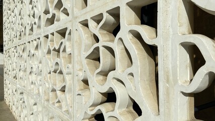 White wall textured build architecture modern abstract pattern